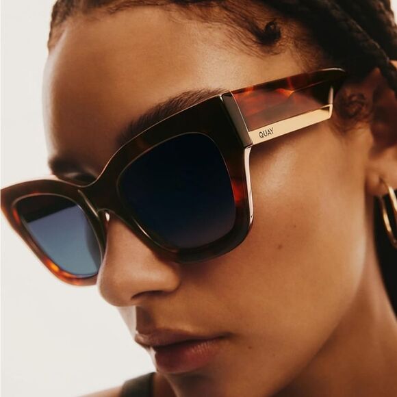 Quay Australia By The Way Tortoise Shell Sunglasses - Picture 5 of 13